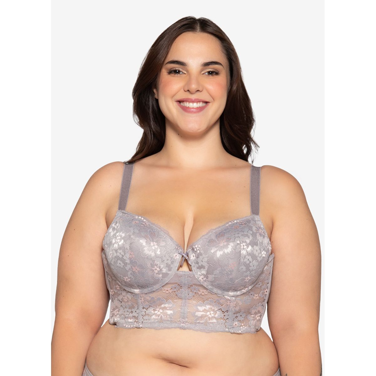 LADY GENNY - Sostén De Encaje Y Powernet Con Soft