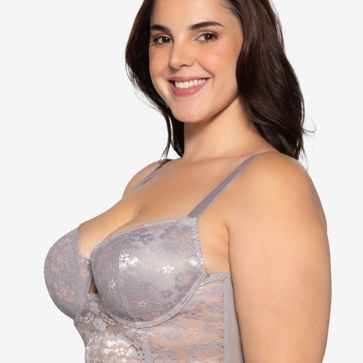 LADY GENNY - Sostén De Encaje Y Powernet Con Soft