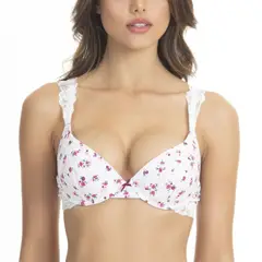 LADY GENNY - Sostén Push-Up De Algodón Estampado
