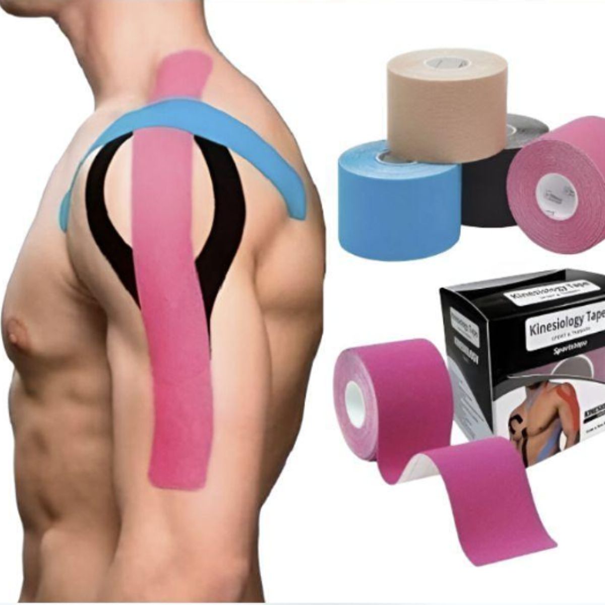 GENERICO - Cinta Kinesiologica De Recuperación 5mx5cm