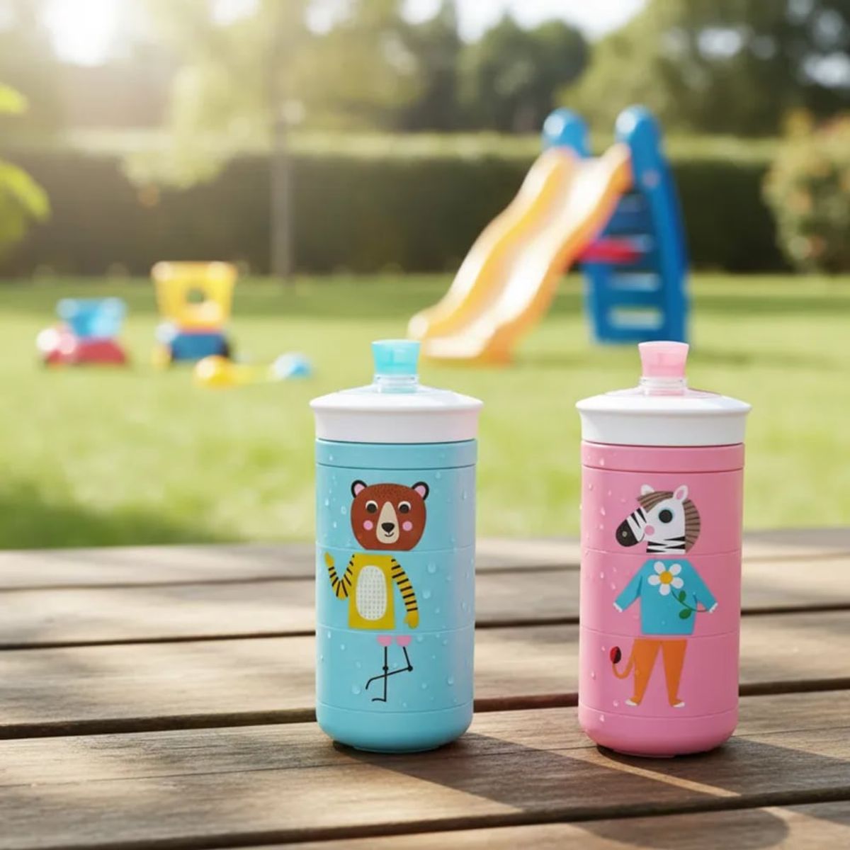 MUNCHKIN - Vaso Antiderrame Twisty MUNCHKIN Animales Divertidos Rosado