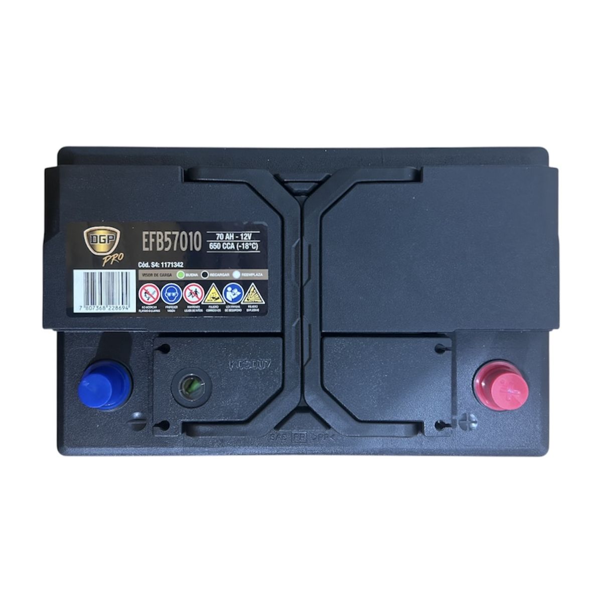 DGP PRO - Batería de Auto Star Stop EFB 70 Ah Positivo Derecho 650 CCA