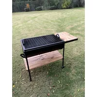Parrillas Al Carbon Con Mesa De Apoyo
