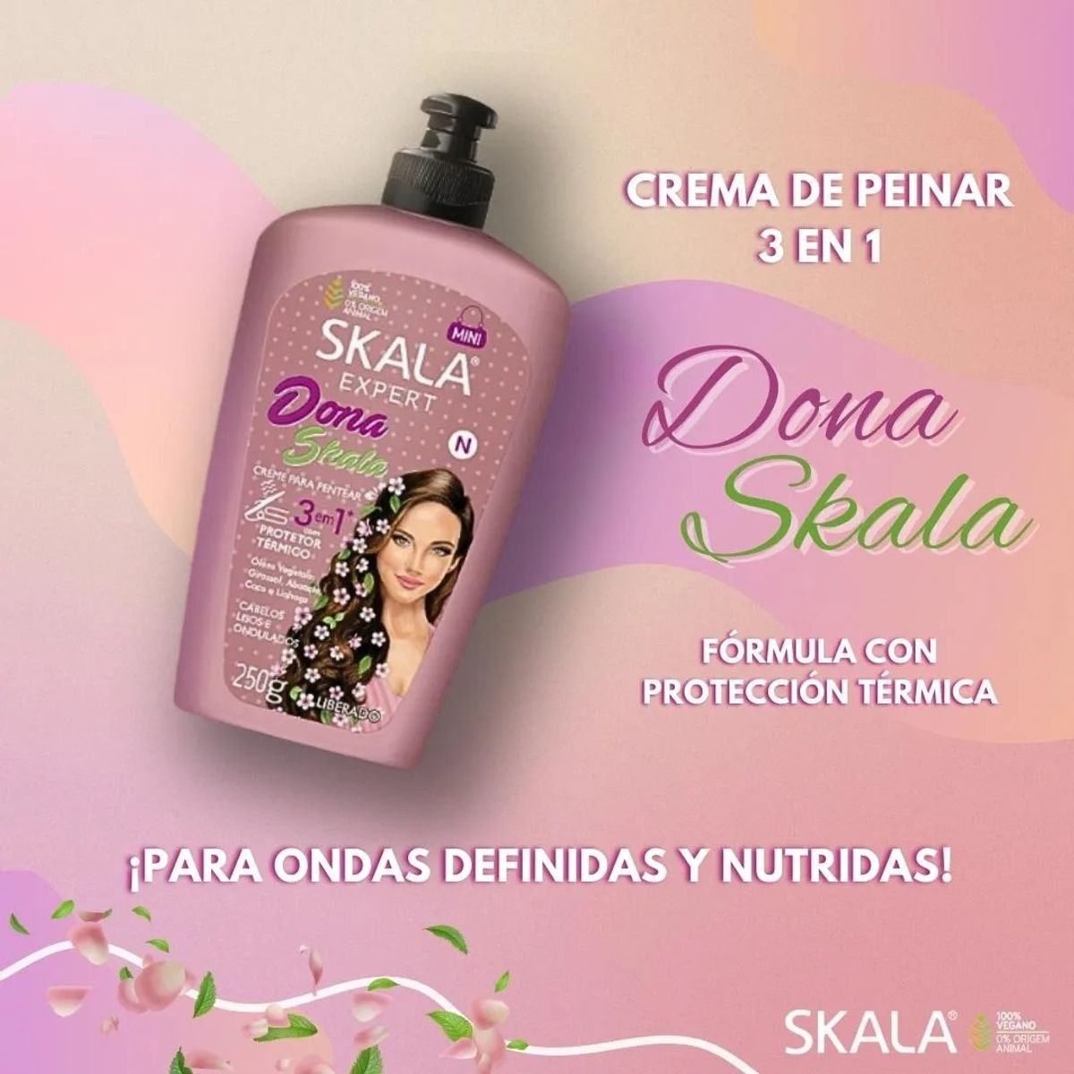 SKALA - CREMA PARA PEINAR 3EN1 DONA SKALA EXPERT 250 G