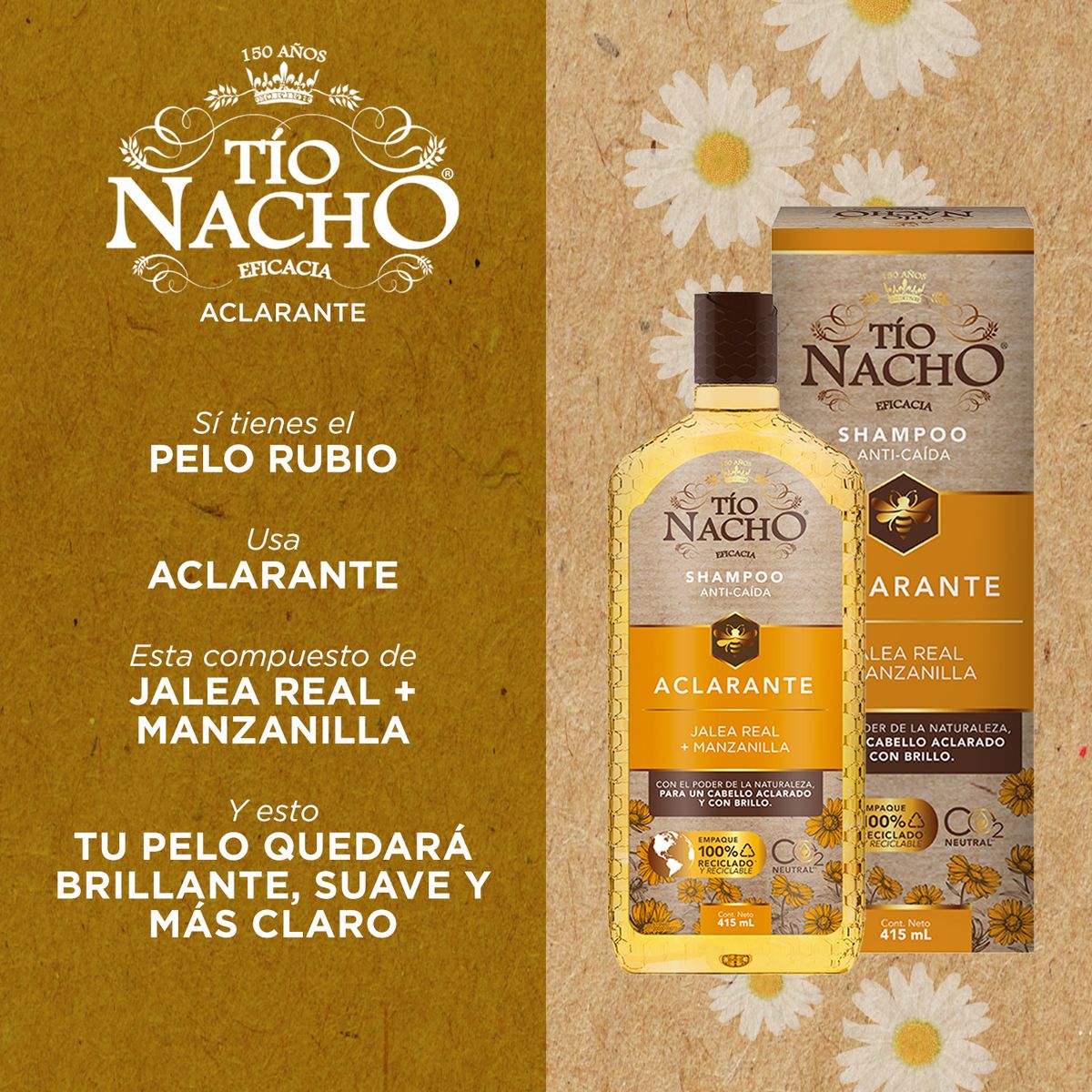 TIO NACHO - TIO NACHO ACLARANTE PACK SHAMPOO 415ML + ACO 415ML