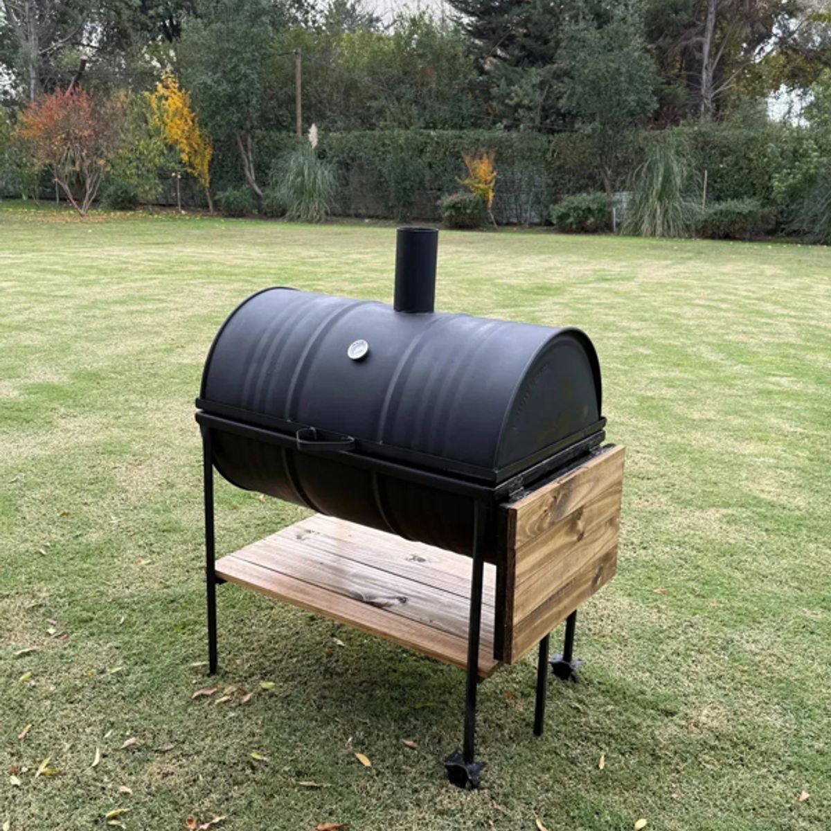 GENERICO - Parrilla Asado A Carbon Con Tapa Y Mesa 90x60 Santa Parrilla