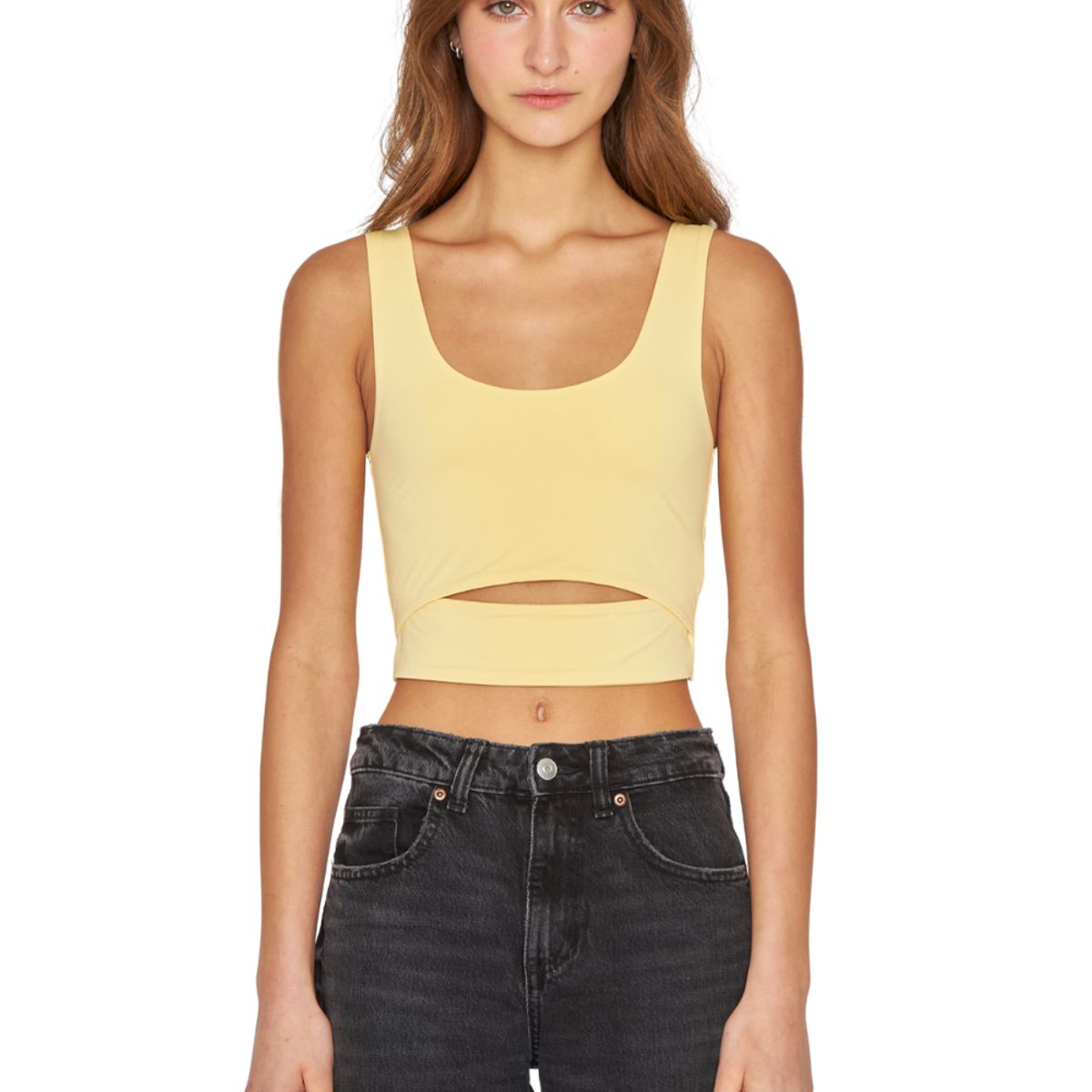JACINTA TIENDA - Croptop Cut Out amarillo Jacinta Tienda