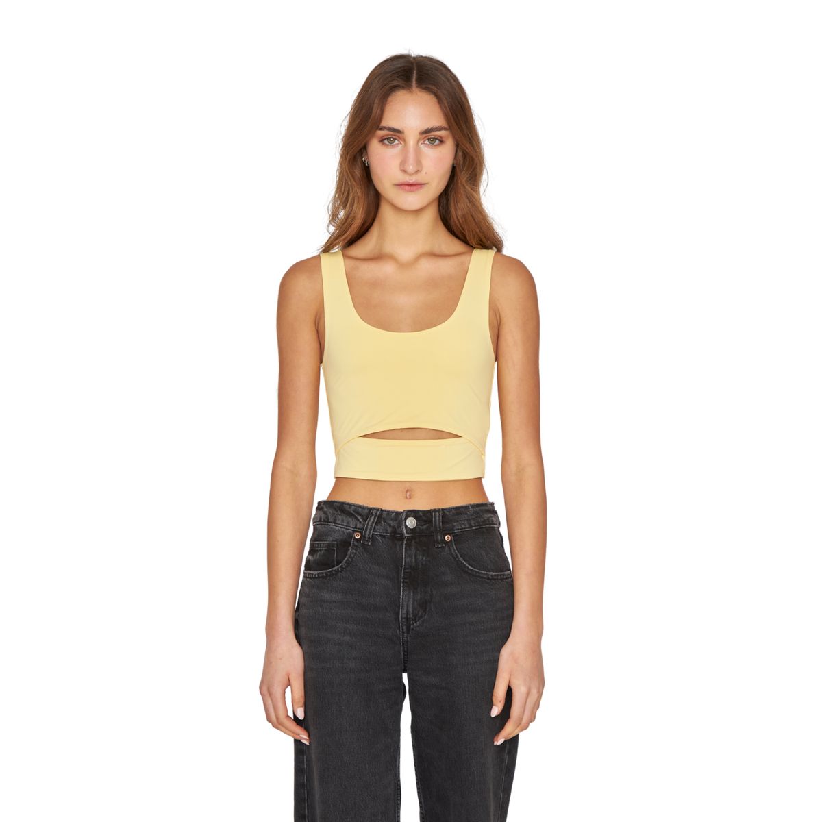 JACINTA TIENDA - Croptop Cut Out amarillo Jacinta Tienda