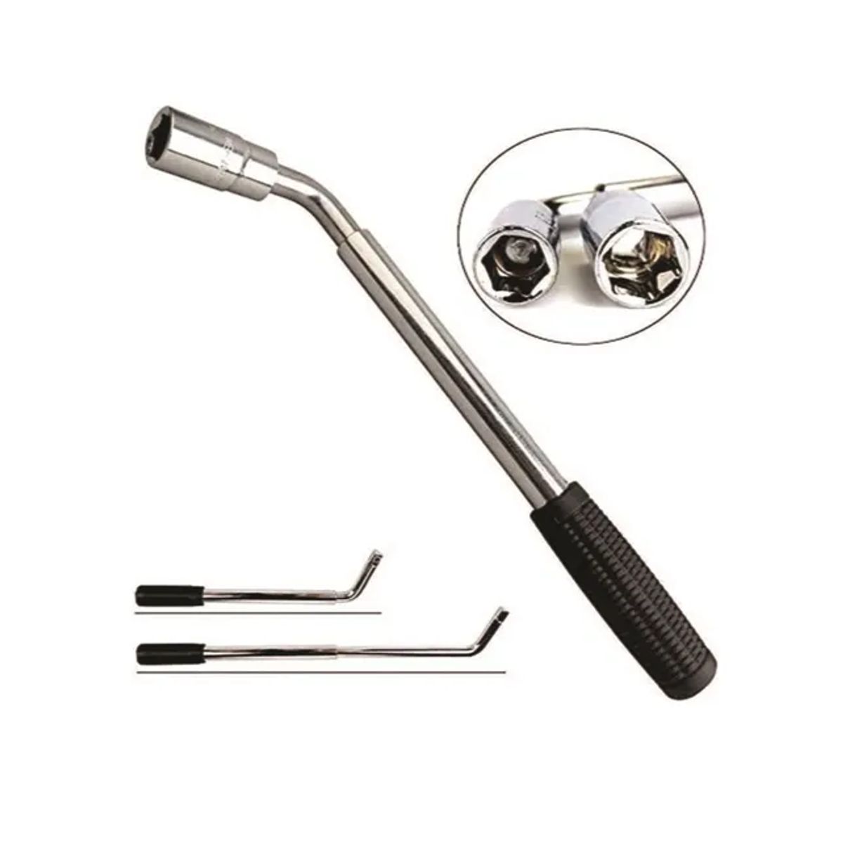 GENERICO - Barrote Fuerza Tipo L 12 Llave Extensible De Fuerza Ruedas