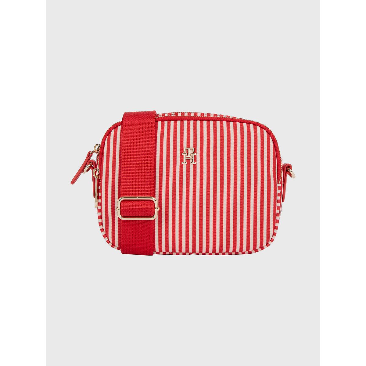 TOMMY HILFIGER - Bandolera Poppy Summer A Rayas Rojo Tommy Hilfiger