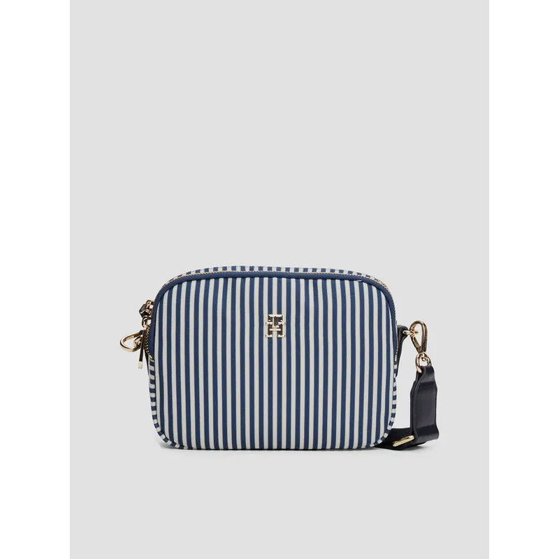 TOMMY HILFIGER - Bandolera Poppy Summer A Rayas Azul Tommy Hilfiger
