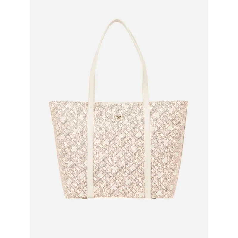 TOMMY HILFIGER - Cartera Im Latam Tote Beige Tommy Hilfiger