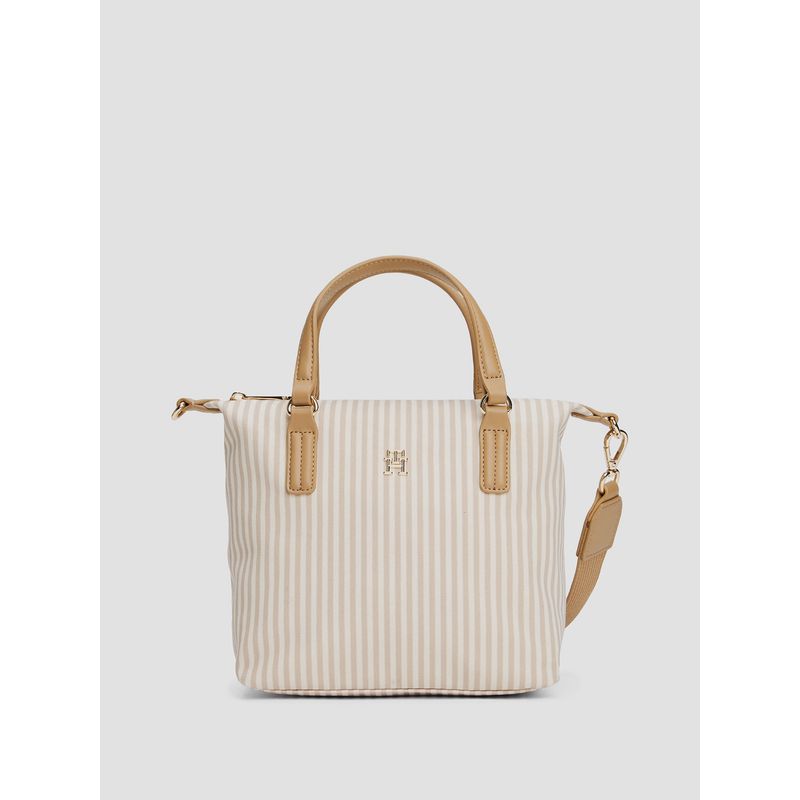 TOMMY HILFIGER - Cartera Mini Tote Poppy Summer Beige Tommy Hilfiger