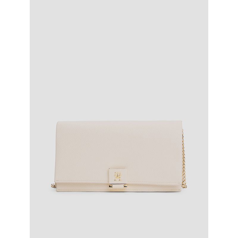 TOMMY HILFIGER - Bandolera Con Monograma Th Beige Tommy Hilfiger