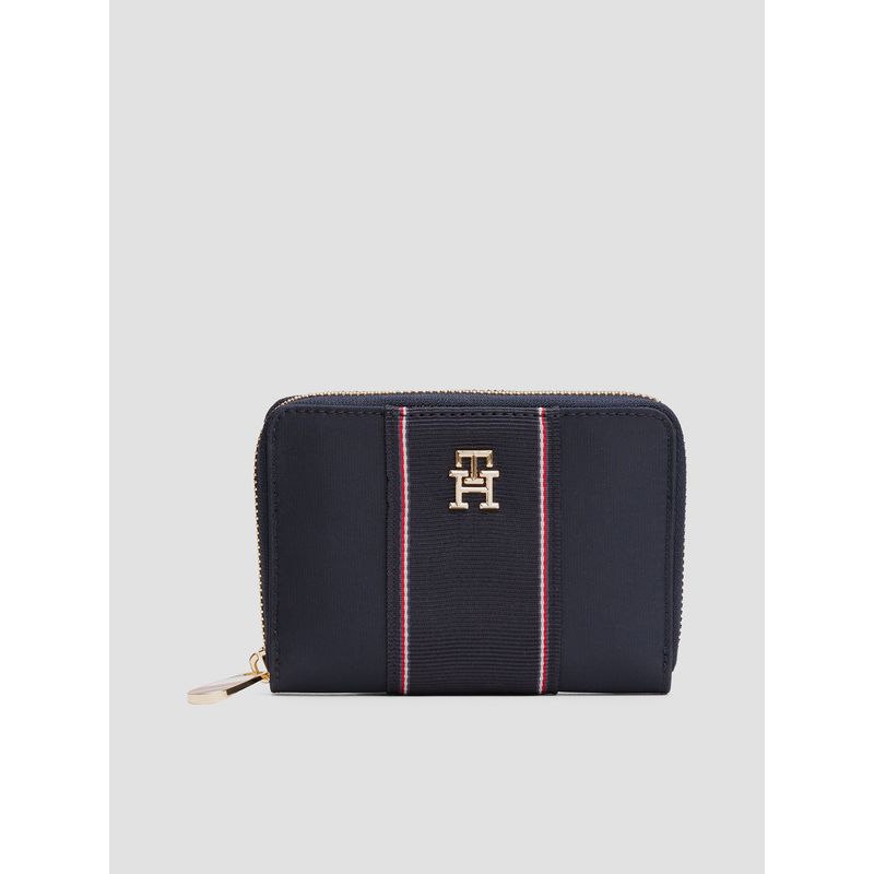 TOMMY HILFIGER - Billetera Corporate Con Cierre Azul Tommy Hilfiger