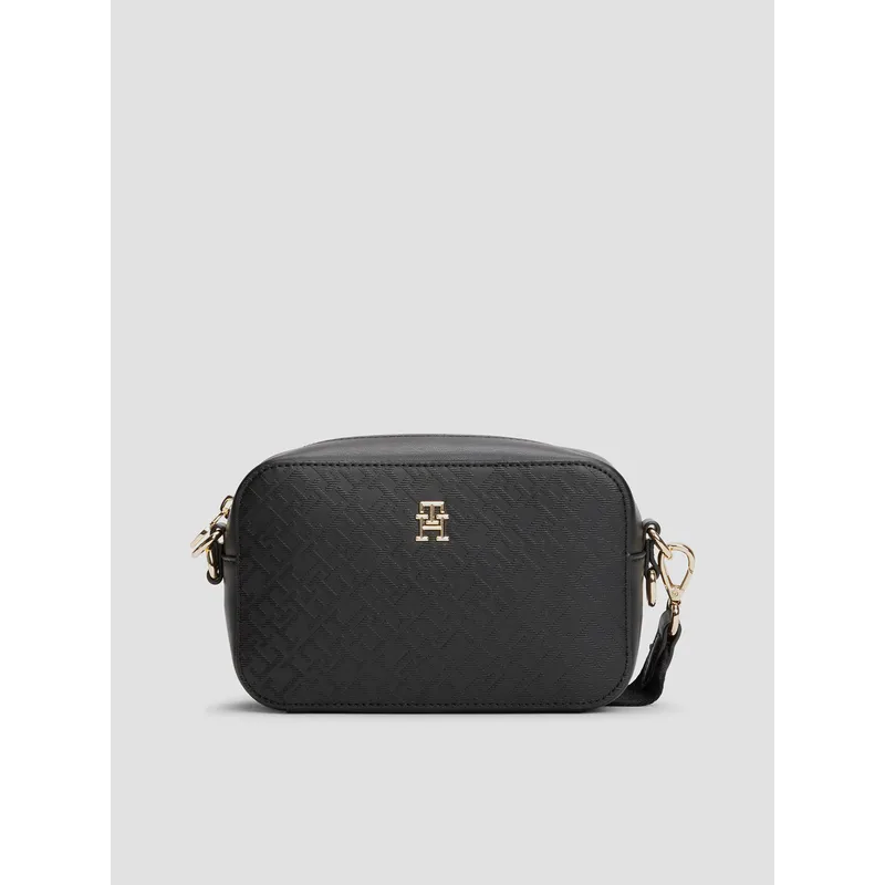 TOMMY HILFIGER - Cartera Distinct Monogram Negro Tommy Hilfiger