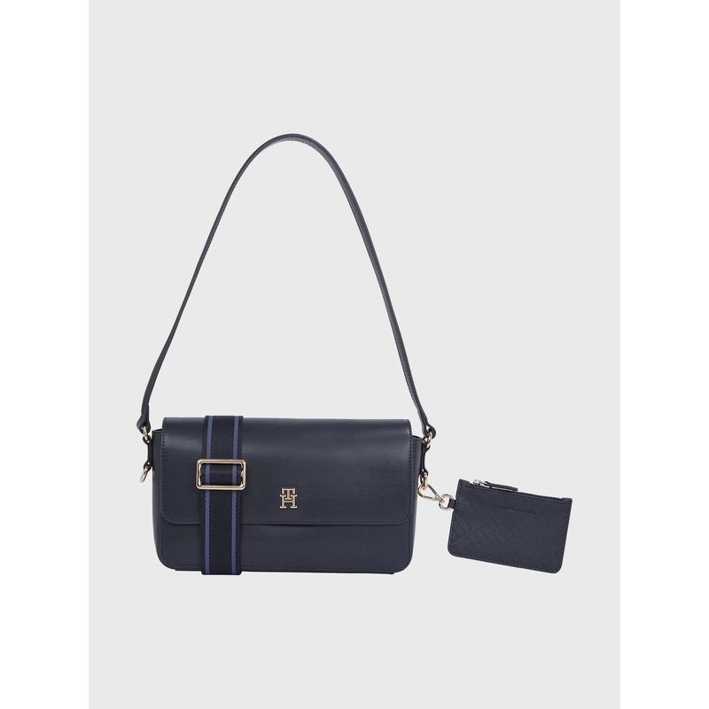 TOMMY HILFIGER - Cartera Monogram Transformable Azul Tommy Hilfiger