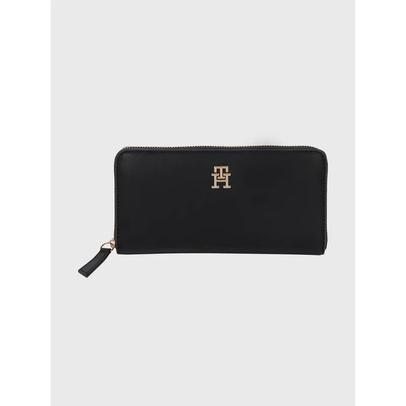 TOMMY HILFIGER - Billetera Con Logotape Negro Tommy Hilfiger