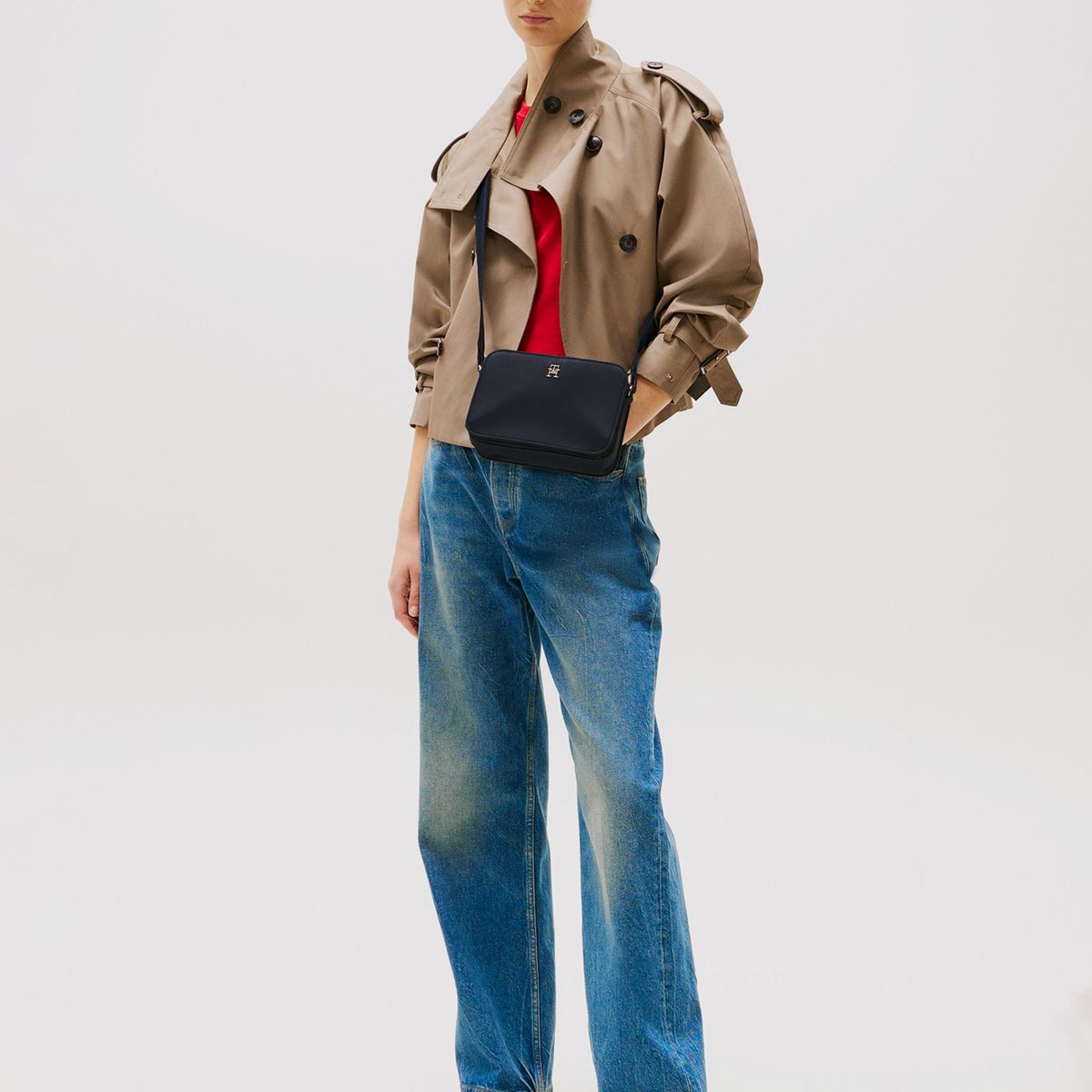 TOMMY HILFIGER - Bandolera Con Monotipo Logotape Azul Tommy Hilfiger