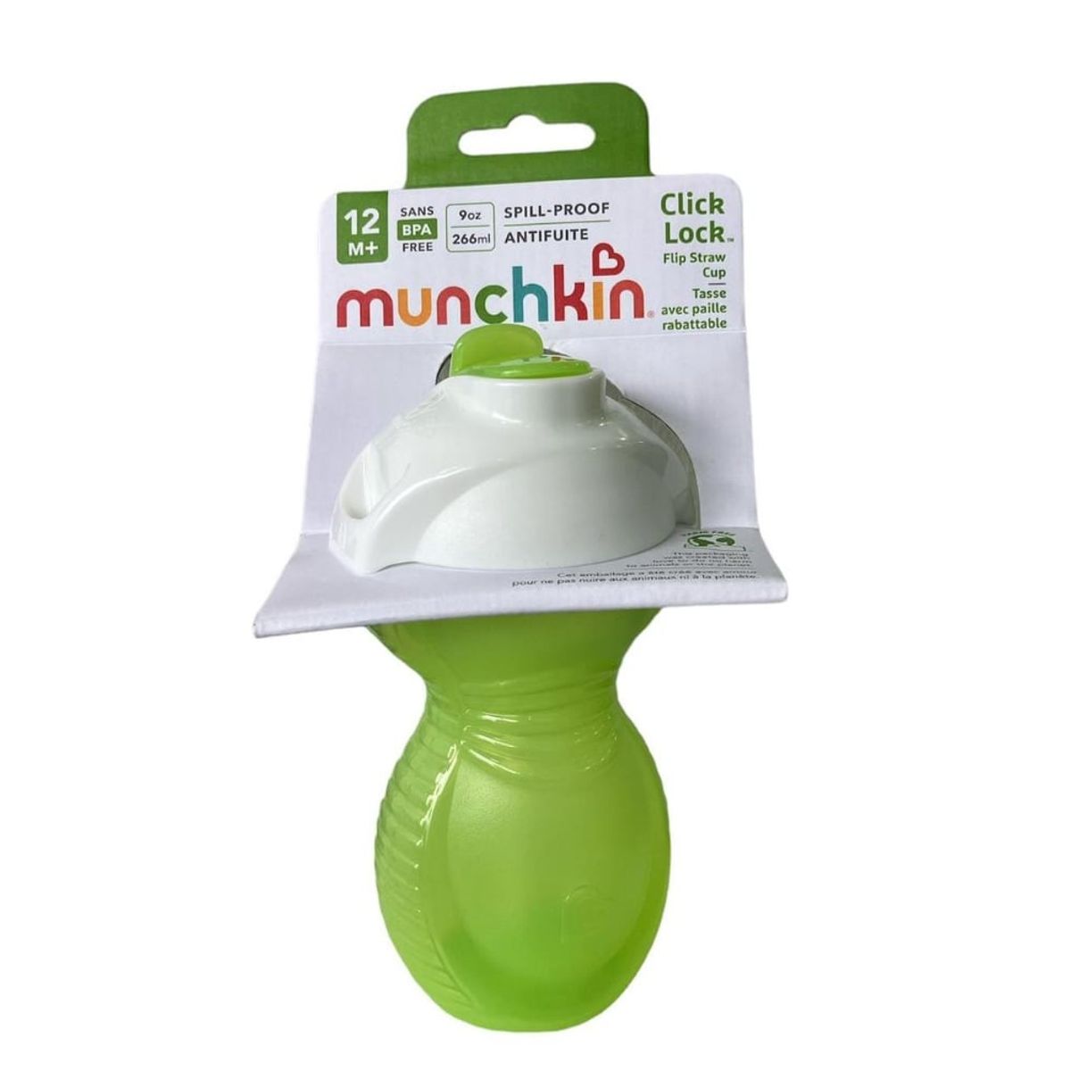 MUNCHKIN - Vaso Antiderrame MUNCHKIN Click Lock Flip Straw Cup Verde