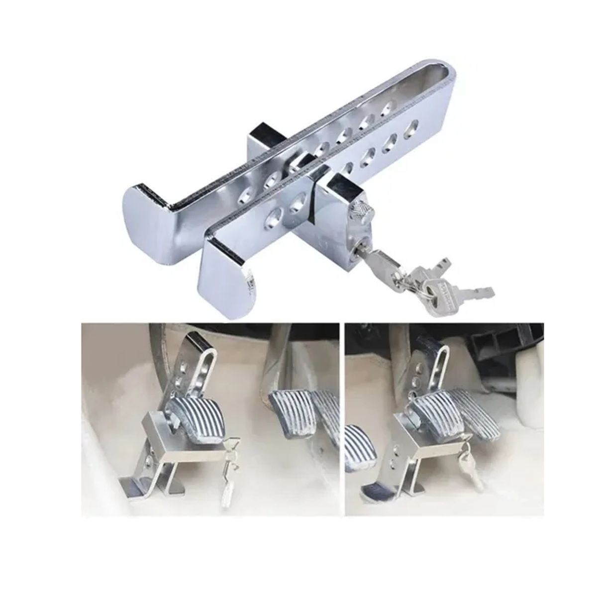 GENERICO - Traba Volante  Pedal De Seguridad Antirrobo Para Auto