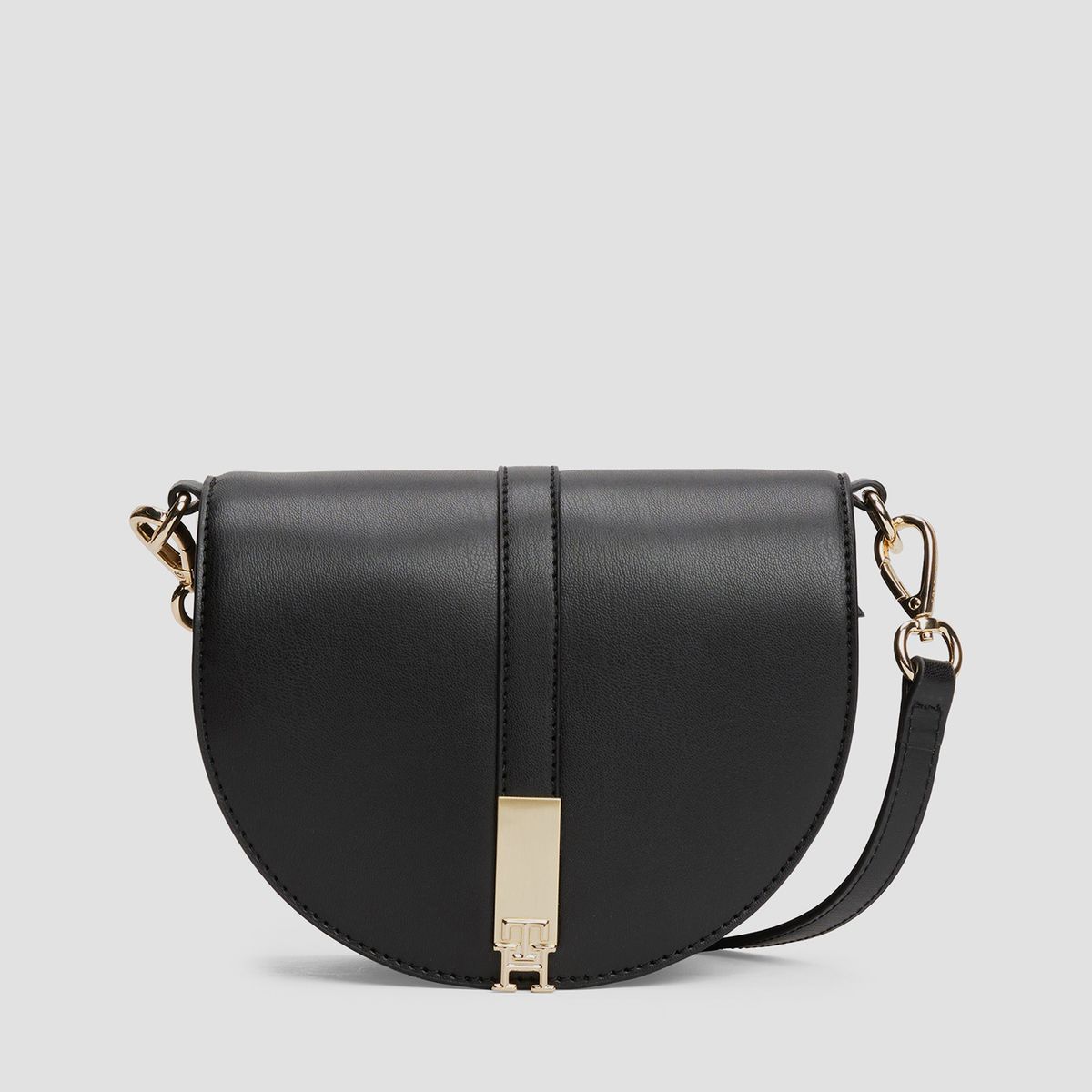 TOMMY HILFIGER - Cartera Saddle Heritage Negro Tommy Hilfiger