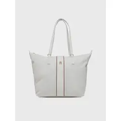 TOMMY HILFIGER - Tote Poppy Corporate Blanco