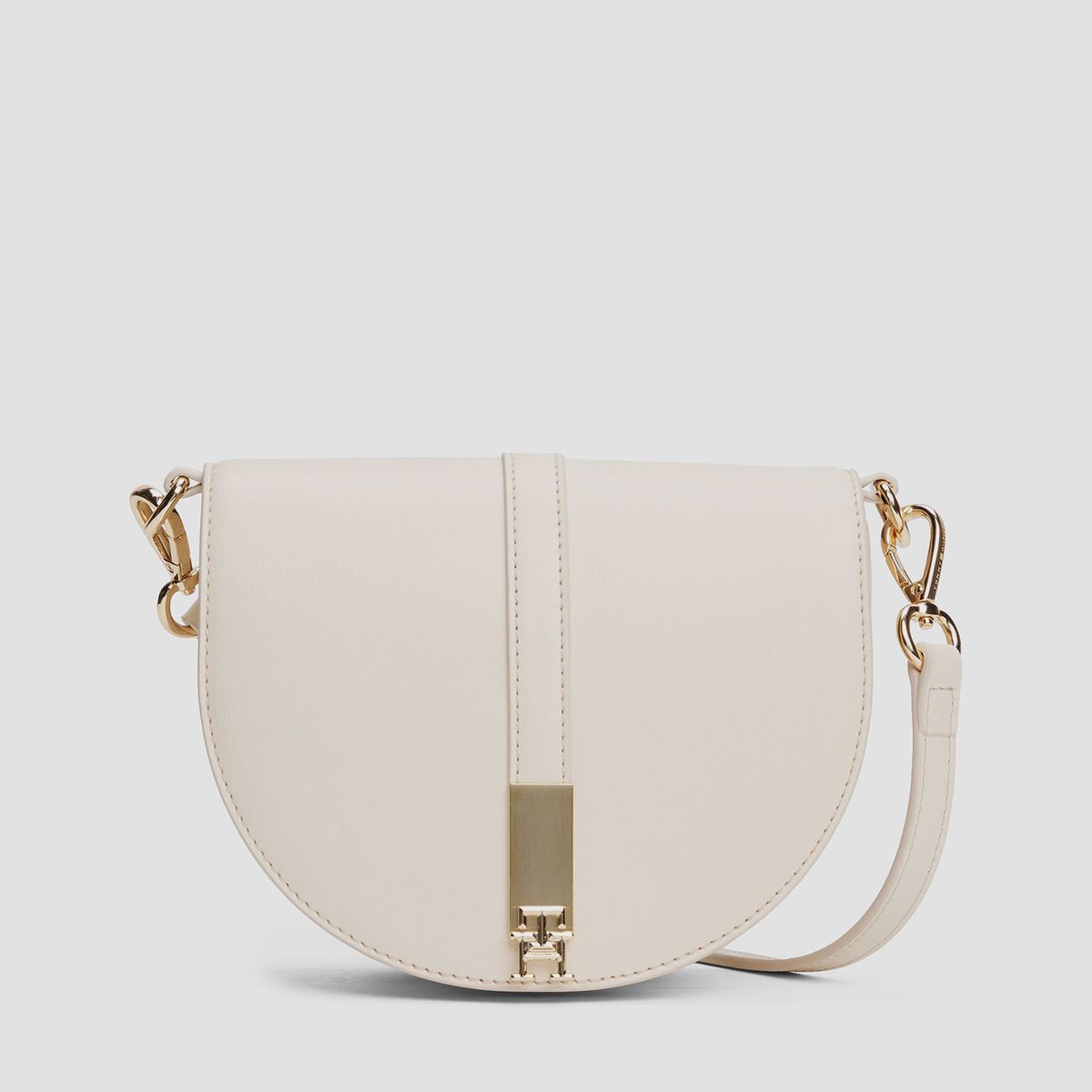 TOMMY HILFIGER - Cartera Saddle Heritage Beige Tommy Hilfiger