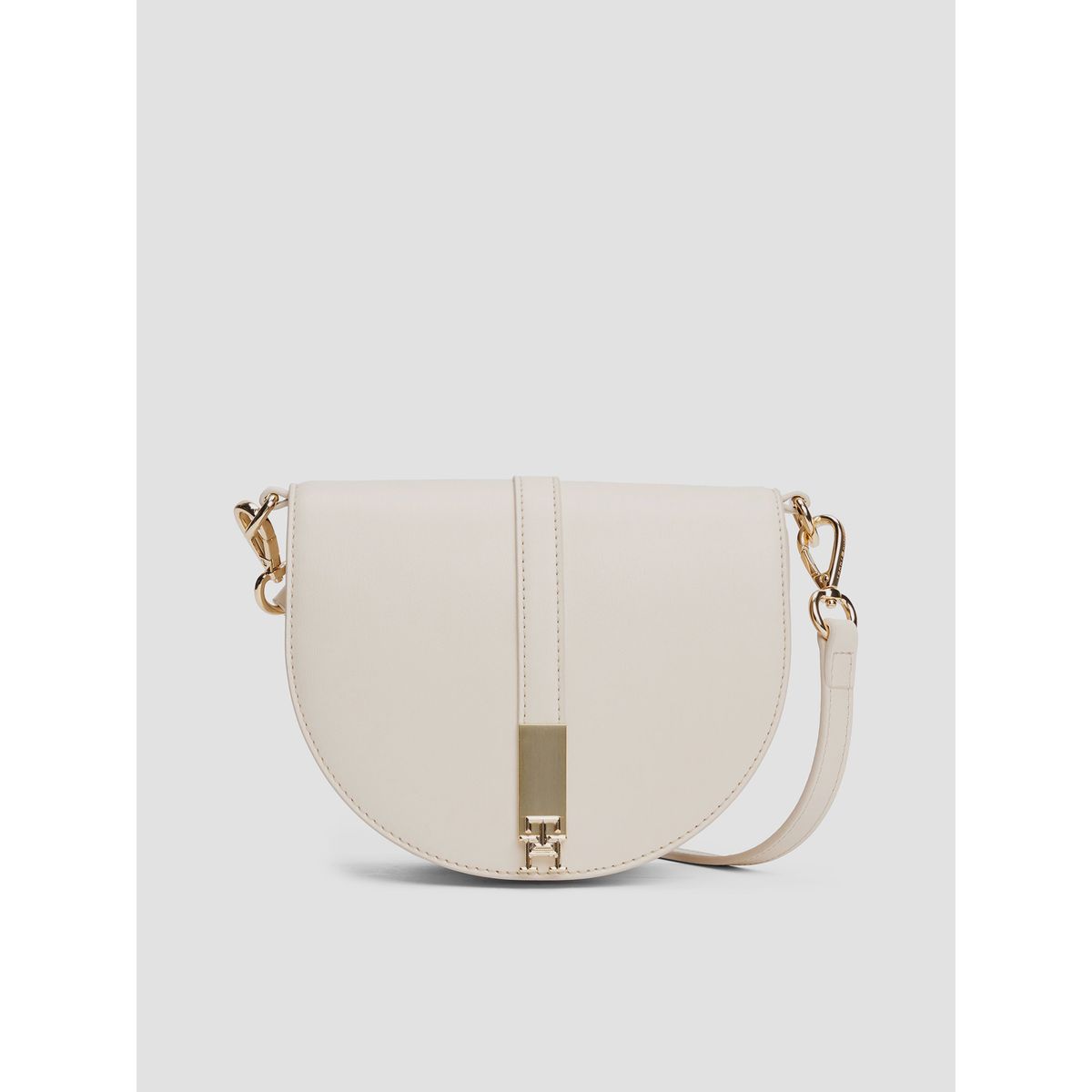 TOMMY HILFIGER - Cartera Saddle Heritage Beige Tommy Hilfiger