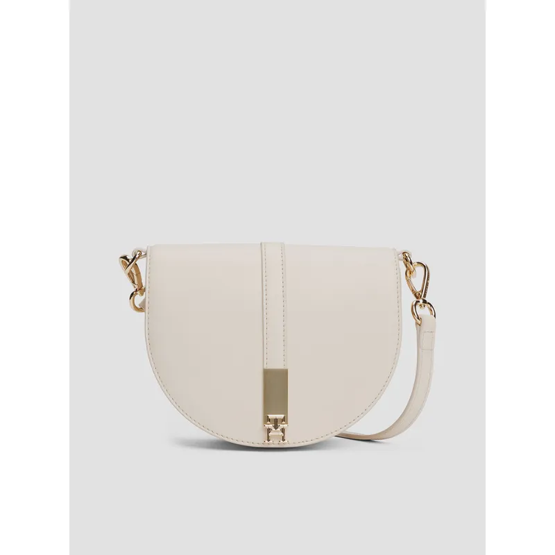 TOMMY HILFIGER - Cartera Saddle Heritage Beige Tommy Hilfiger