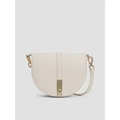 TOMMY HILFIGER - Cartera Saddle Heritage Beige