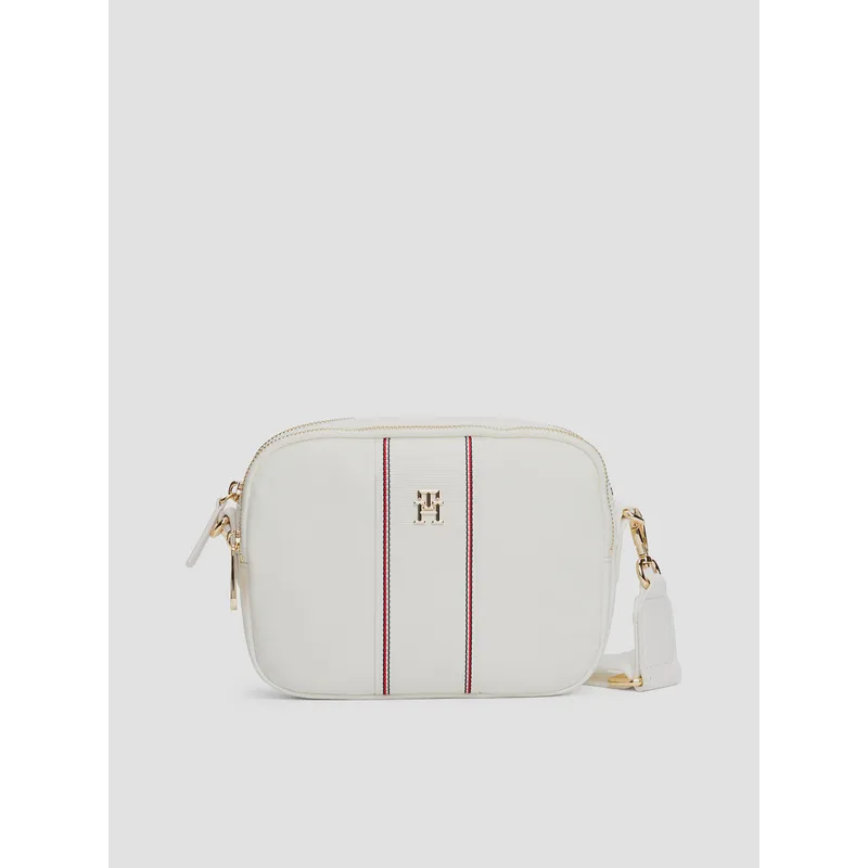 TOMMY HILFIGER - Bandolera Poppy Con Monograma Blanco Tommy Hilfiger