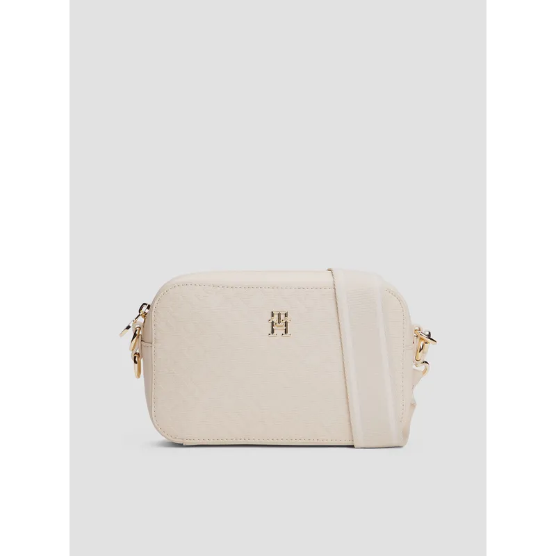 TOMMY HILFIGER - Cartera Distinct Monogram Beige Tommy Hilfiger