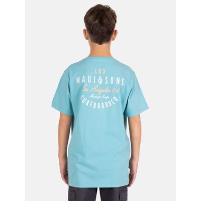 Imagen 2 del producto Polera MC OlaTribe Celeste Infantil