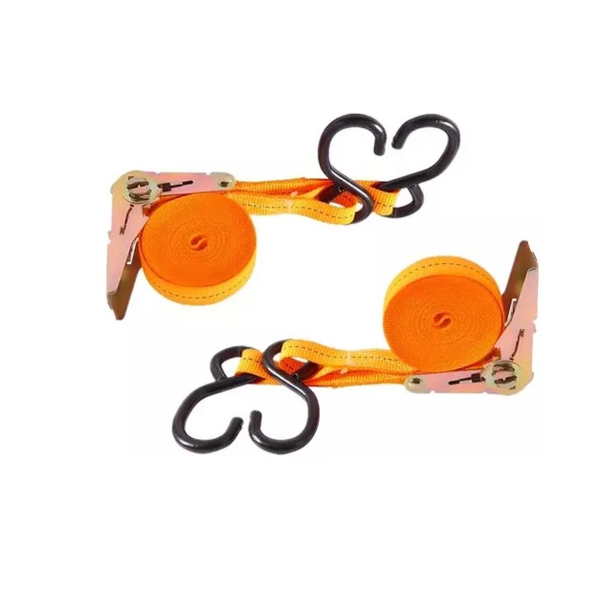 GENERICO - Set De Cintas De Amarre Eslinga Con Rachet 4,5 Metrosx2,5cm