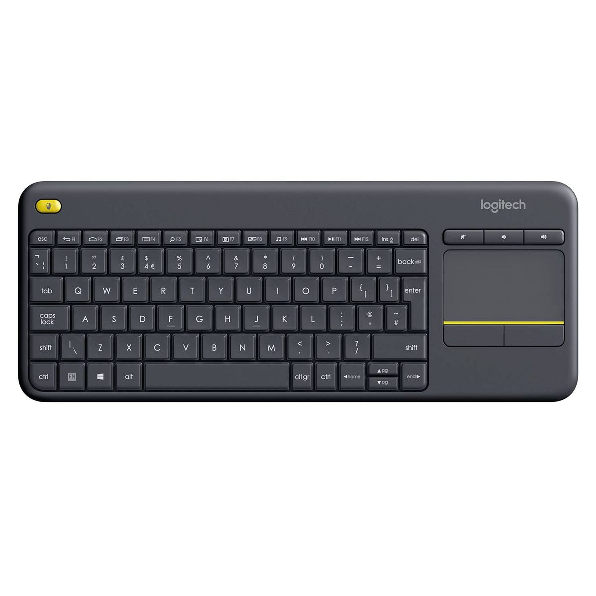 LOGITECH - Teclado Logitech K400 Plus Inalambrico Touchpad p/ Smart TV