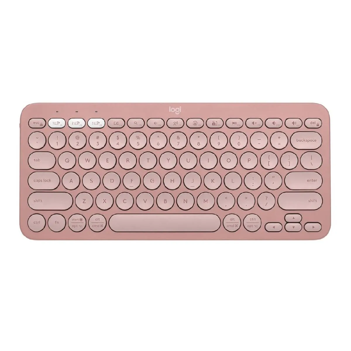LOGITECH - Teclado Logitech Pebble Keys 2 K380S Rosado Español