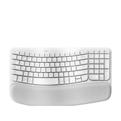 Imagen 2 del producto Teclado Wave Keys Ergonomico Inalambrico Blanco ESP