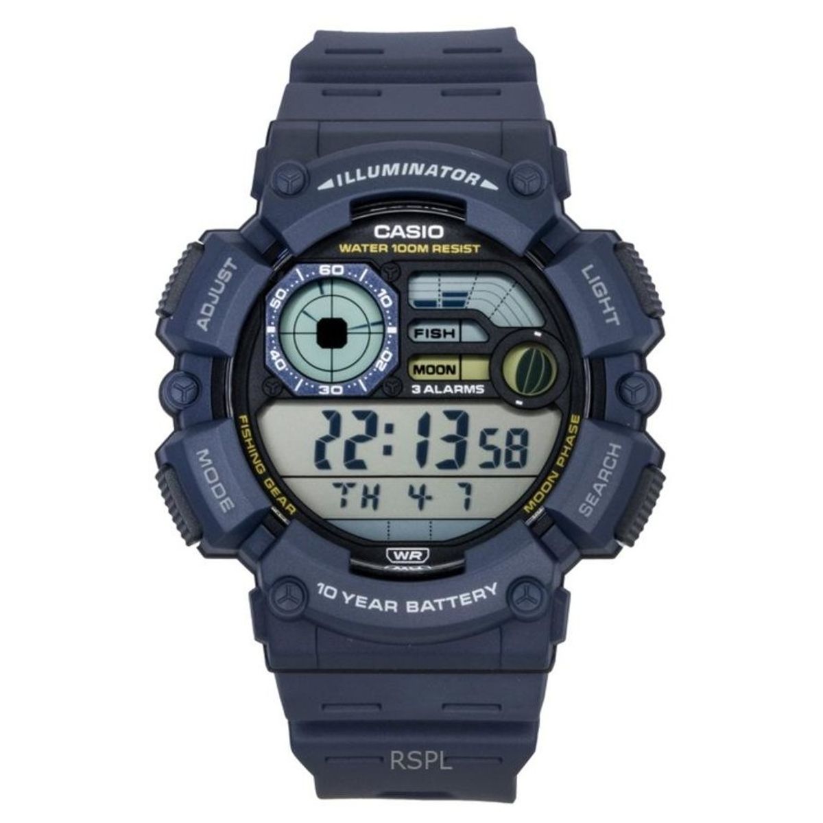 CASIO - RELOJ CASIO WS1500H-2A HOMBRE DEPORTIVO MOON FASE