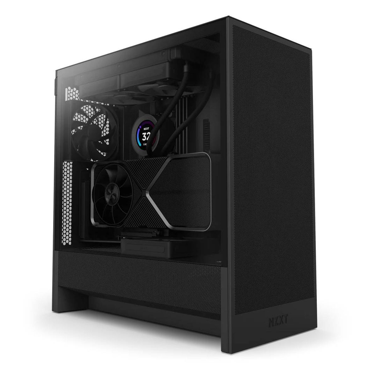 NZXT - Gabinete NZXT H5 Flow (2024) Compact Mid-Tower ATX Black
