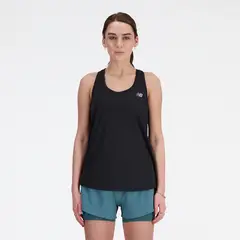 NEW BALANCE - Polera Sin Mangas Running Mujer Athletics Negra