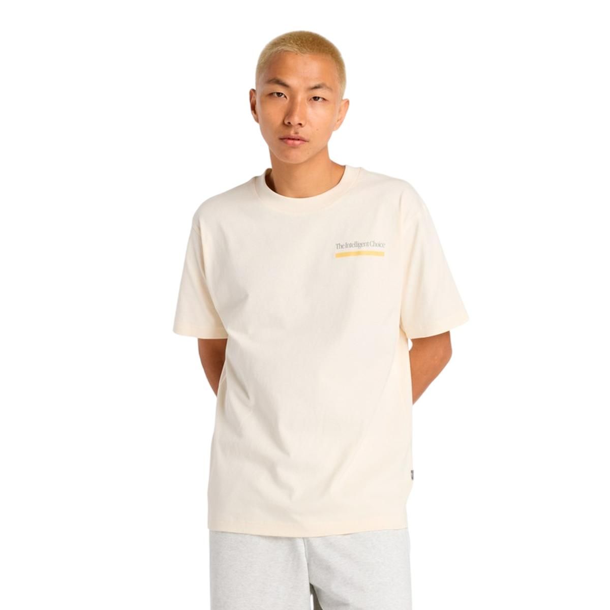 NEW BALANCE - Polera Lifestyle Hombre New Balance Intelligent Choice Beige