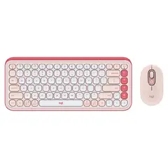 LOGITECH - Teclado POP Icon Combo Español Rosa