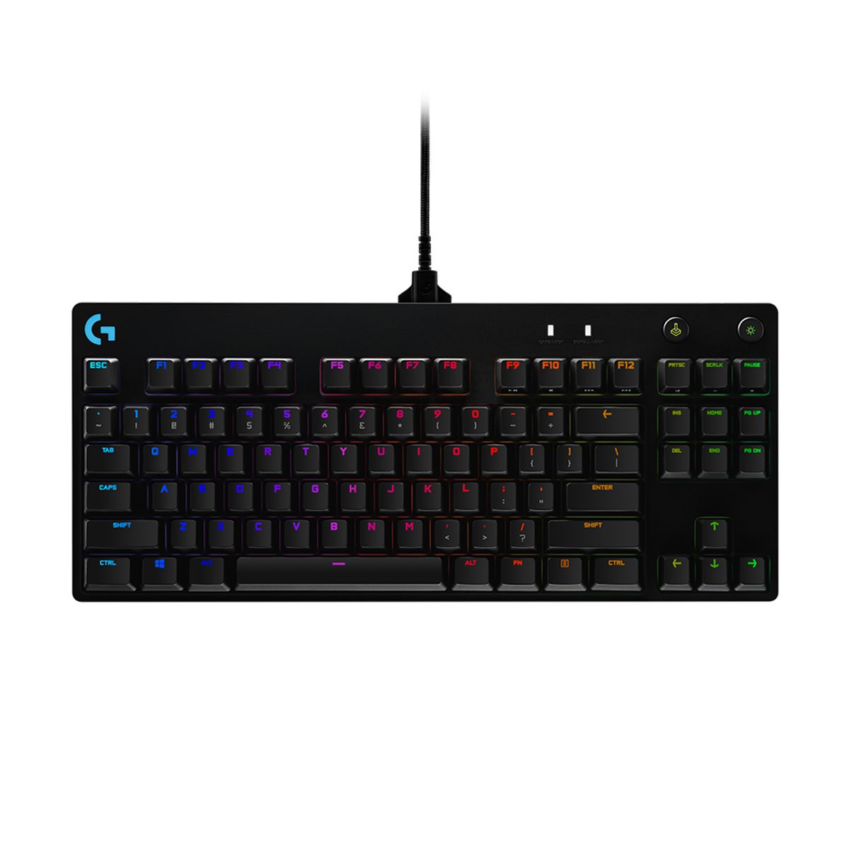 LOGITECH - Teclado gamer Logitech G Pro QWERTY GX Blue Clicky inglés