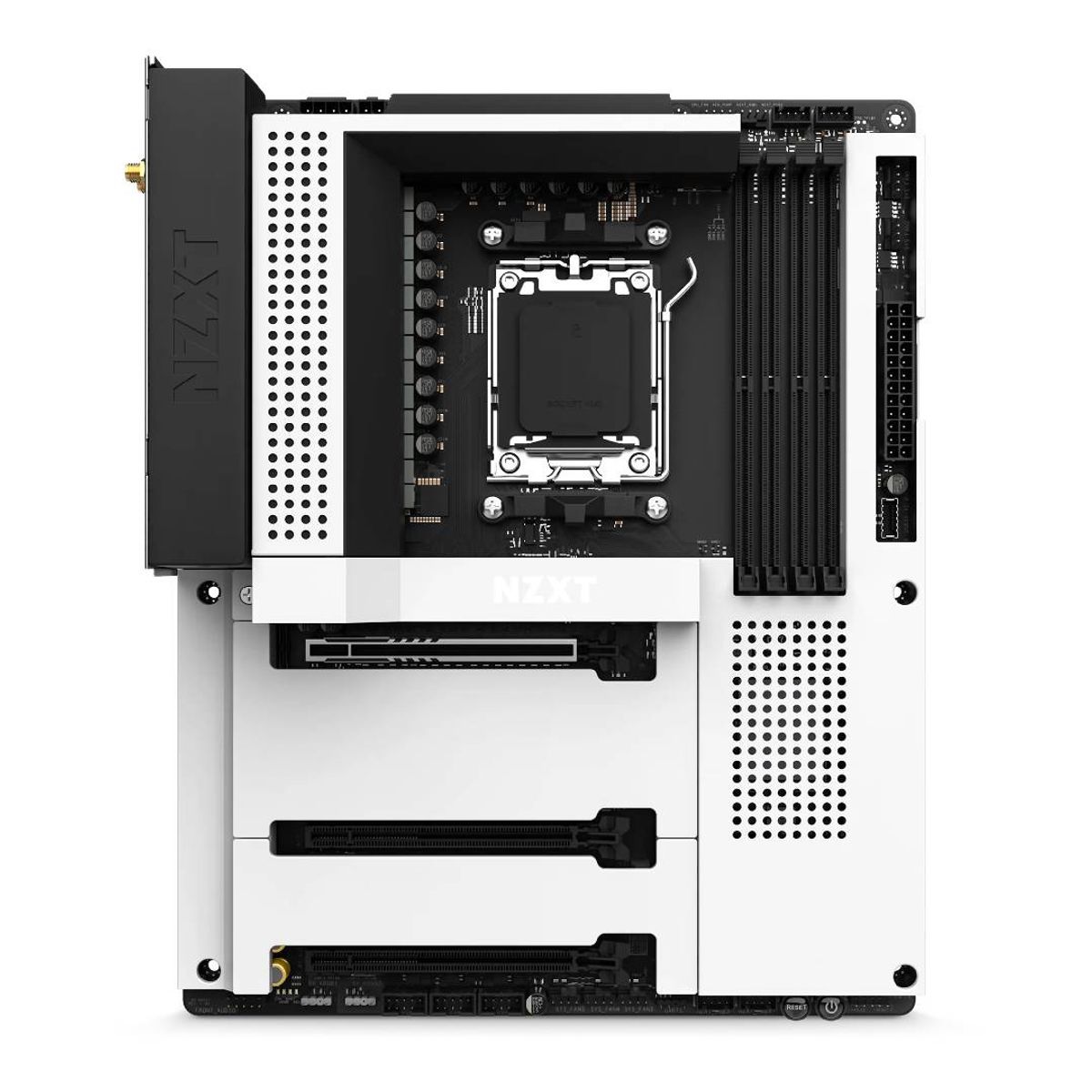 NZXT - Placa Madre NZXT N7 B650E - AM5, ATX, White