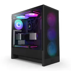 NZXT - Gabinete H5 Flow RGB (2024) ATX c/ Fans RGB Black