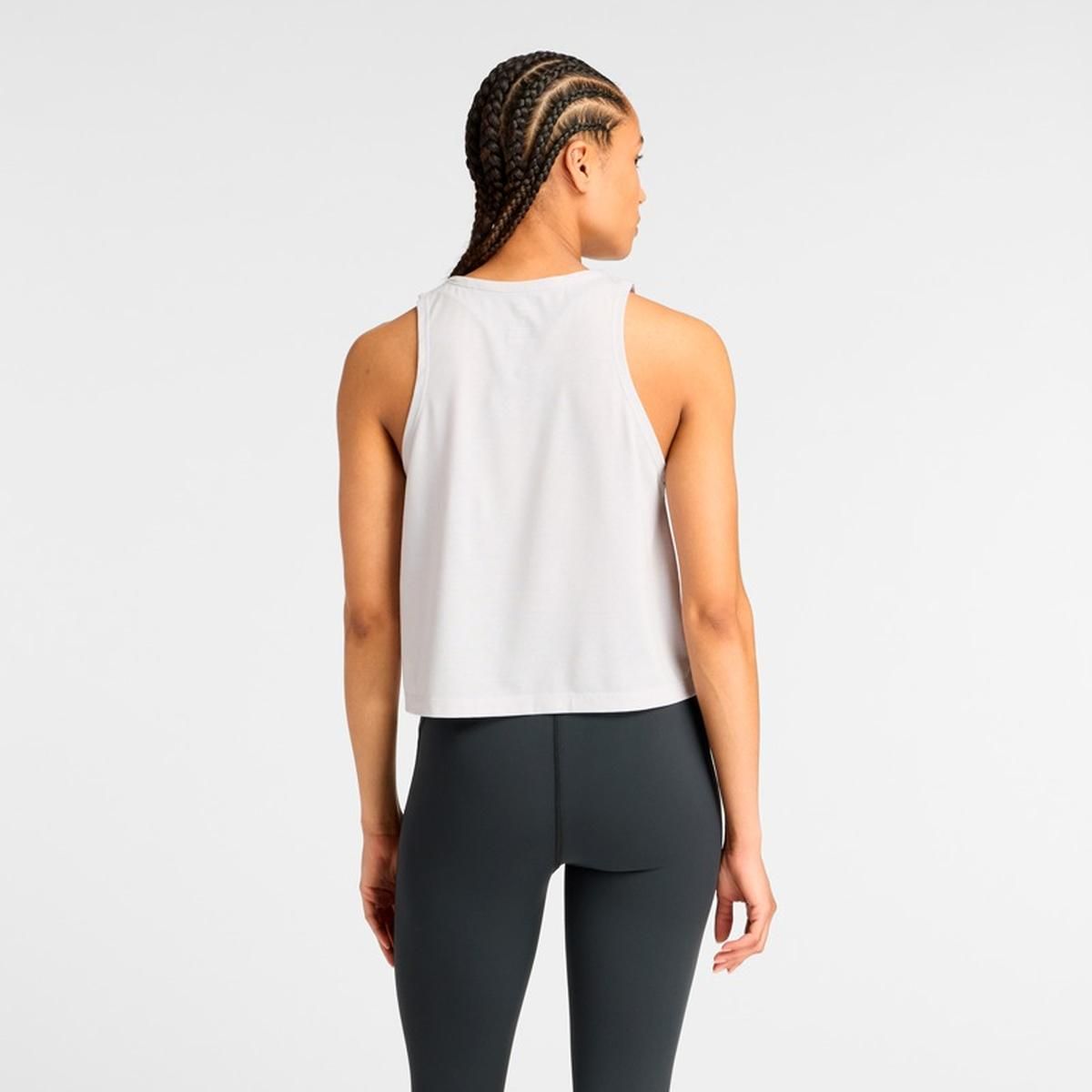 NEW BALANCE - Polera Sin Mangas Entrenamiento Mujer New Balance Gris