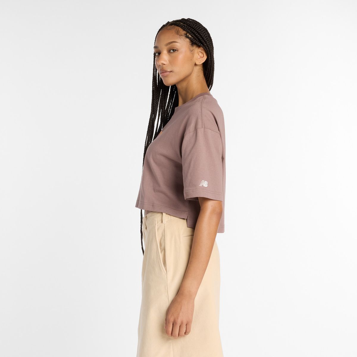 NEW BALANCE - Polera Lifestyle Mujer New Balance Athletics Gradient Café