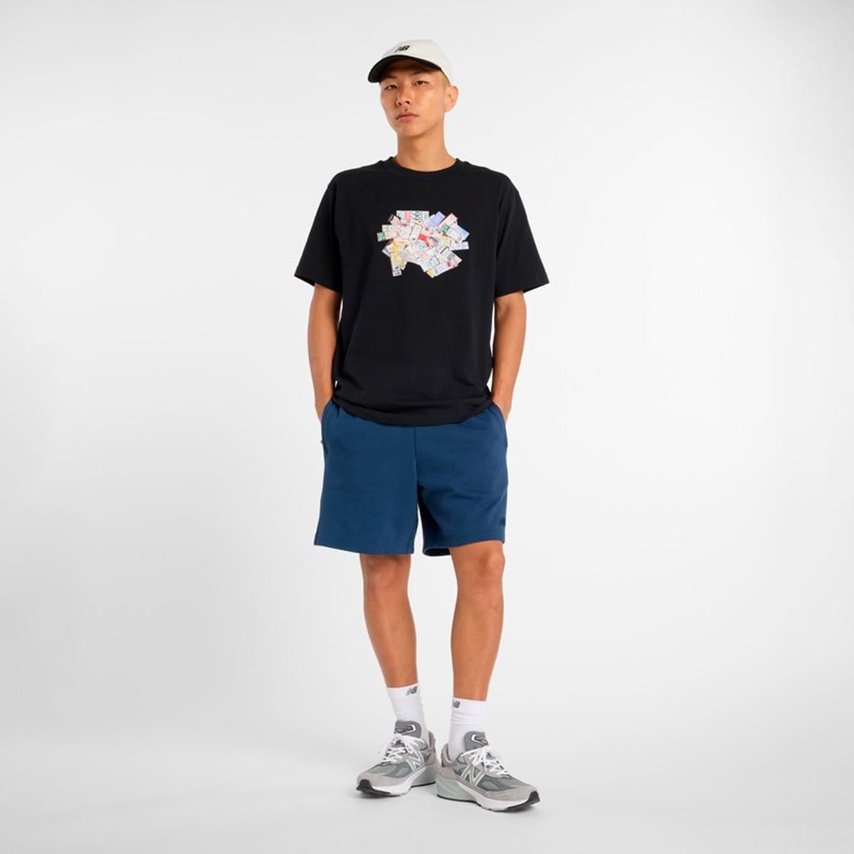 NEW BALANCE - Polera Lifestye Hombre New Balance Athletics Ticket Negra