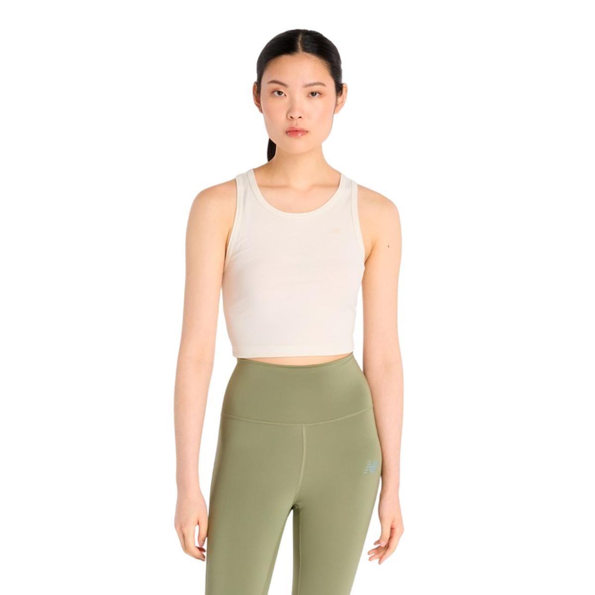 NEW BALANCE - Polera Sin Mangas Lifestyle Mujer New Balance Beige